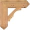 Ekena Millwork Balboa Arts and Crafts Smooth Bracket w/ Offset Brace, Western Red Cedar, 7 1/2"W x 22"D x 22"H BKT0806X22X22BOA03SWR - alternate 3